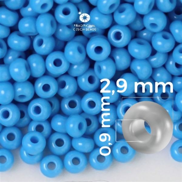 Preciosa rokajl 8/0 2,9 mm 50 g Modr 63050