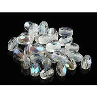 Brúsené korálky Olilva 6x4 mm íra (00050 28701) 30 ks
