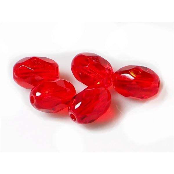 Brsen korlky Olilva 7x5 mm erven (90070 00000) 10 ks
