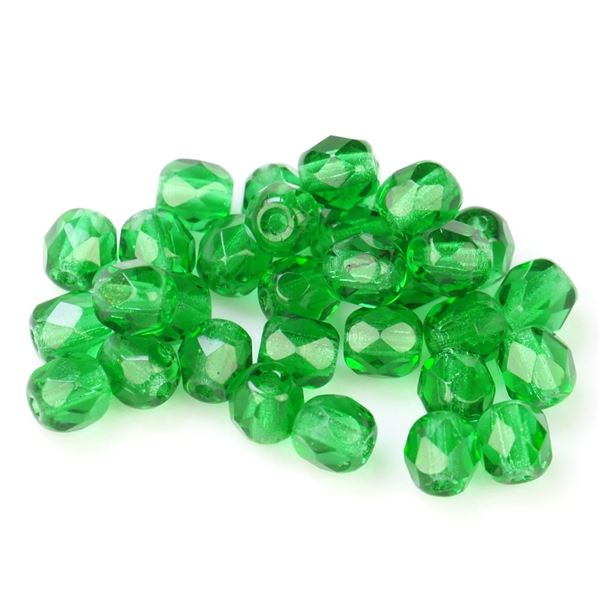 Brsen korlky gulika 4 mm Zelen (50120 00000) 100 ks