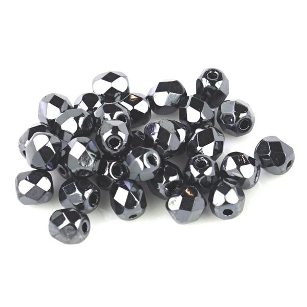 Brsen korlky gulika 4 mm Hematit (23980 14400) 100 ks