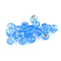 Brúsené korálky gulika 6 mm Modrá (30030 28701) 50 ks