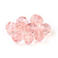 Brúsené korálky gulika 8 mm Ruová 10 ks