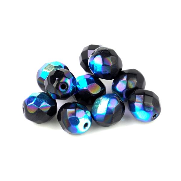Brsen korlky gulika 8 mm ierna (23980 28701) 10 ks