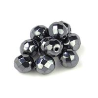 Brúsené korálky gulika 8 mm Sivá Hematit (23980 27000) 10 ks