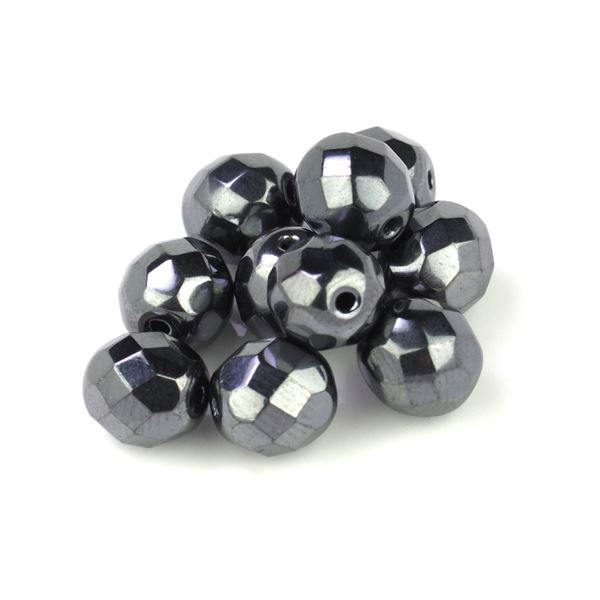 Brsen korlky gulika 8 mm Siv Hematit (23980 27000) 10 ks