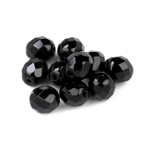 Brsen korlky gulika 8 mm ierna (23980) 10 ks