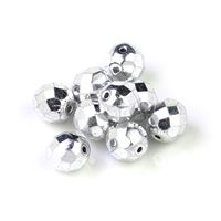 Brúsené korálky gulika 8 mm STRIEBORNÁ (00030 27000) 10 ks