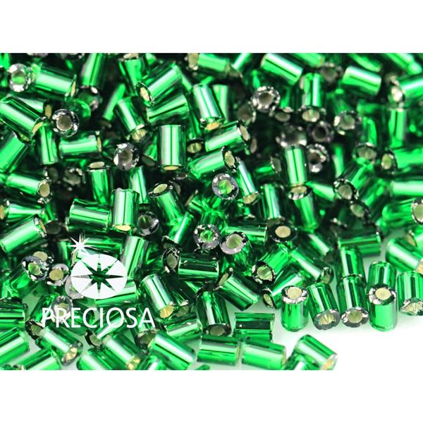 Čípky Preciosa Bugles 3 mm 20 g Zelená 57060
