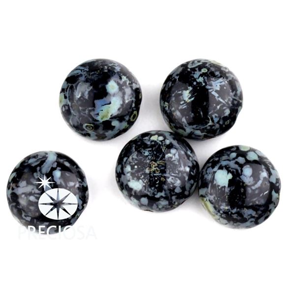PRECIOSA Candy korlky 12mm 5ks ierna (23980 86800) CAN12019