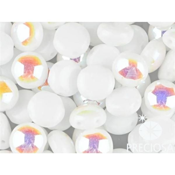 PRECIOSA Candy korlky 8mm 10 ks Biela (02010 28701) CAN8005