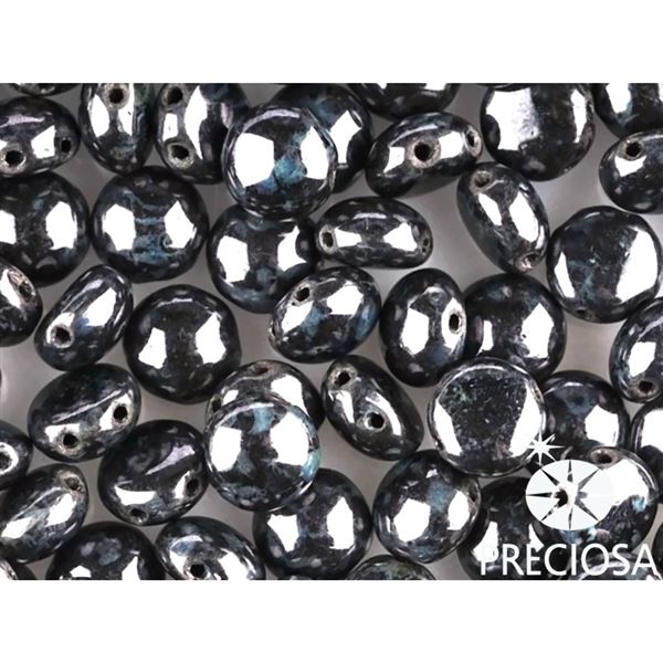 PRECIOSA Candy korlky 8mm 10 ks Hematit (23980 65430) CAN8010