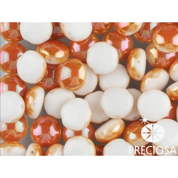 PRECIOSA Candy korlky 8mm 10 ks Biela oranov (02010 29121) CAN8055