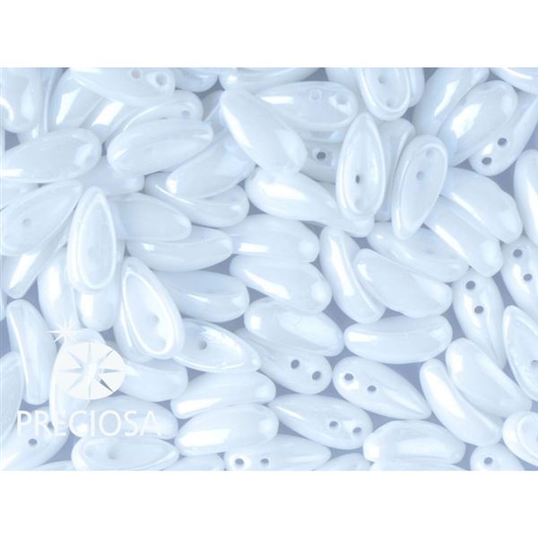 PRECIOSA Chilli 4x11 mm 15 ks Biela (02020 21402) CHIL001