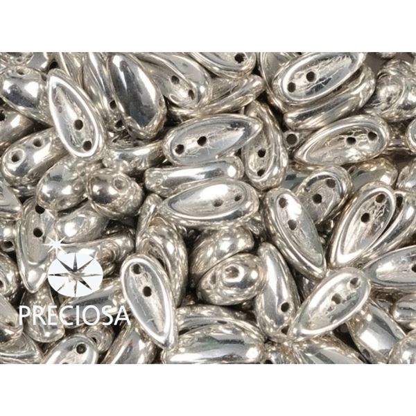 PRECIOSA Chilli 4x11 mm 15 ks Strieborn (00030 27000) CHIL040