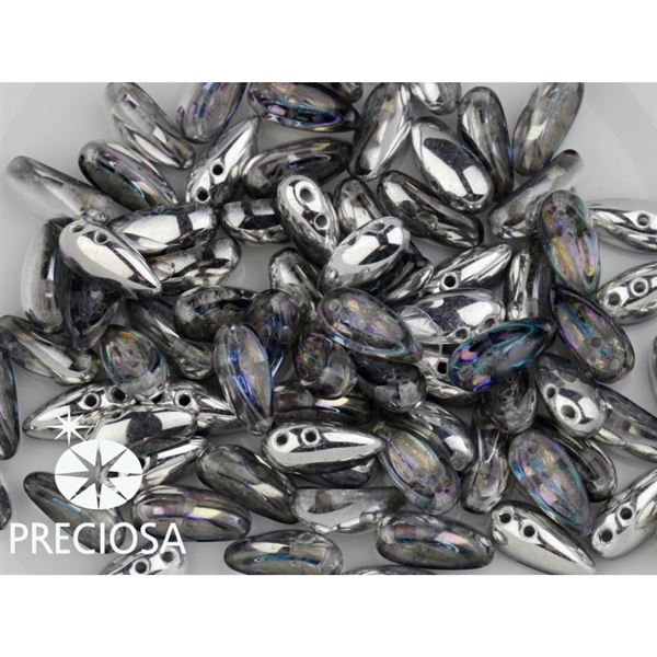 PRECIOSA Chilli 4x11 mm 15 ks Strieborn (00030 26536) CHIL044