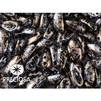 PRECIOSA Chilli 4x11 mm 15 ks ierna+zlatá (23980 45704) CHIL109