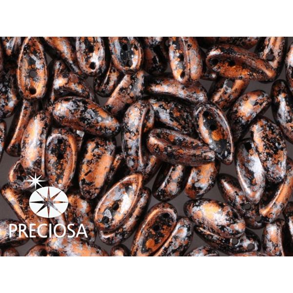 PRECIOSA Chilli 4x11 mm 15 ks ierna+bronz (23980 45703) CHIL110