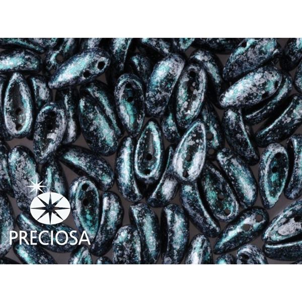 PRECIOSA Chilli 4x11 mm 15 ks ierna+zelen (23980 45707) CHIL111