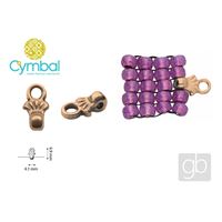 CYMBAL PILOS 8/0 BEADS Koncovka Zlatoruová