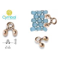 CYMBAL ALONA 8/0 BEADS Koncovka Zlatoruová