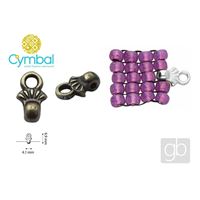 CYMBAL PILOS 8/0 BEADS Koncovka Staromosadz