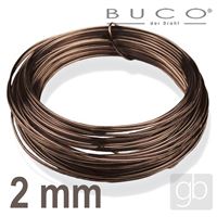 Bižutérne drôt BUCO 2 mm 12 m HNEDÁ