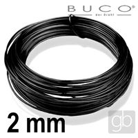 Bižutérne drôt BUCO 2 mm 12 m ČIERNA