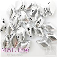 GEMDUO Matubo 8 x 5 mm Strieborná 27000CR