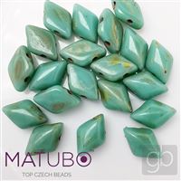 GEMDUO Matubo 8 x 5 mm Tyrkysový mramor T63130