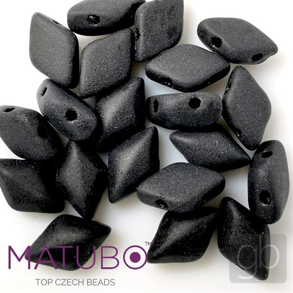GEMDUO Matubo 8 x 5 mm Čierná MAT M23980