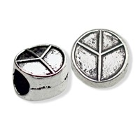Kovové korálky 9,5x10 mm (Otvor 4,5 mm)