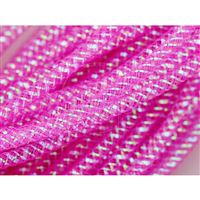 Pružná návleková sieťka MESH TUBING 4 mm Ružová K1416