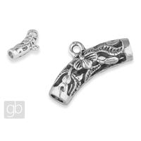 Kovový záves 26 x 6,6 mm Starostriebro