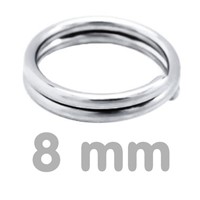 Krúok spojovací dvojitý Chirurgická oce 8 mm (10 ks)
