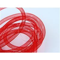 Pruná návleková sieka MESH TUBING 4 mm ervená K209