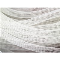 Pruná návleková sieka MESH TUBING 10 mm Biela K218