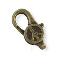 Karabinka ozdobná biutérne zapínanie 27 x 13 mm