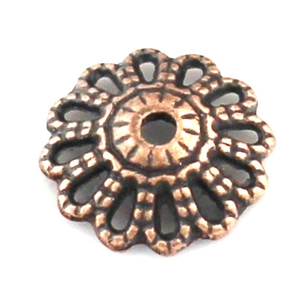 Kaplík bižutérny zdobený 12x3 mm STAROMEĎ KAPL009 K2397
