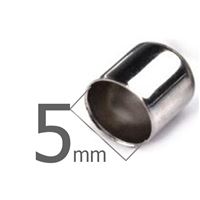 Kaplík biutérny hladký Platina otvor 5 mm