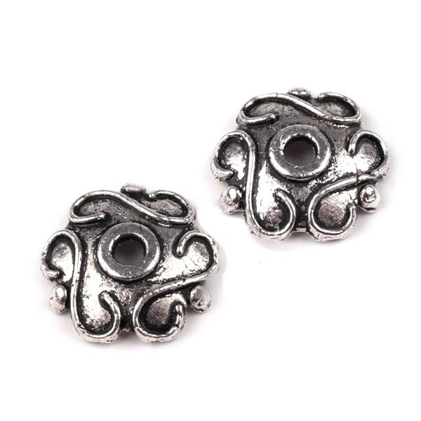 Kaplk biutrny zdoben 11x2 mm Starostriebro