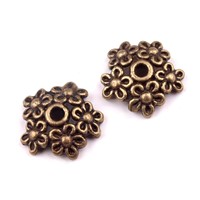 Kaplík biutérny zdobený 10x3 mm STAROMOSADZ