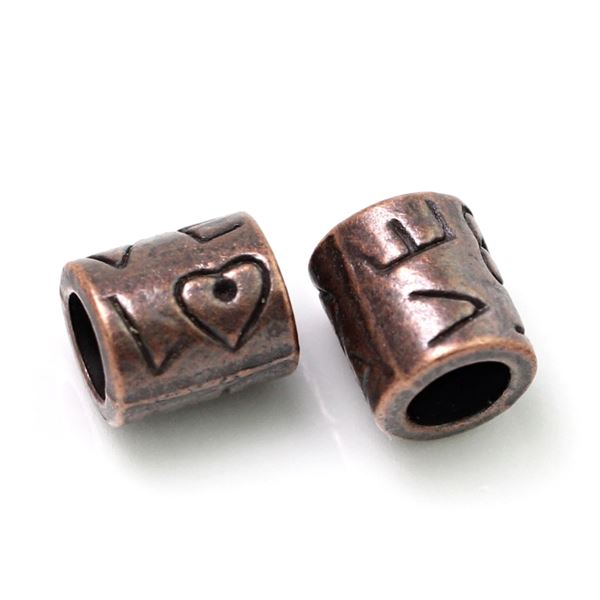 Korlky kovov STAROME 9 x 8 mm (otvor 5 mm)