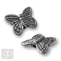Kovové korálky motý 14 x 10 mm (otvor 1 mm)