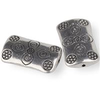 Kovové korálky 21x12x4 mm (otvor 1,5 mm)