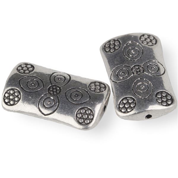 Kovov korlky 21x12x4 mm (otvor 1,5 mm)