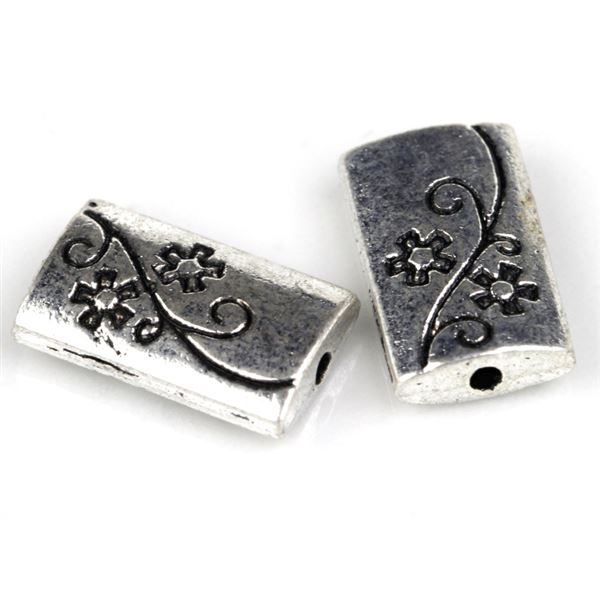 Kovov korlky 13x8x3,5 mm (otvor 1,2 mm)