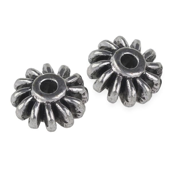 Kovov korlky 12x5,6 mm (otvor 2,8 mm)
