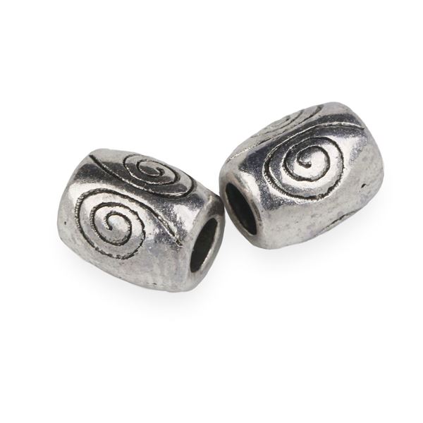 Kovov korlky 7x6 mm (otvor 3 mm)