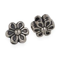 Kovové korálky 6x3,5 mm (otvor 1,1 mm)